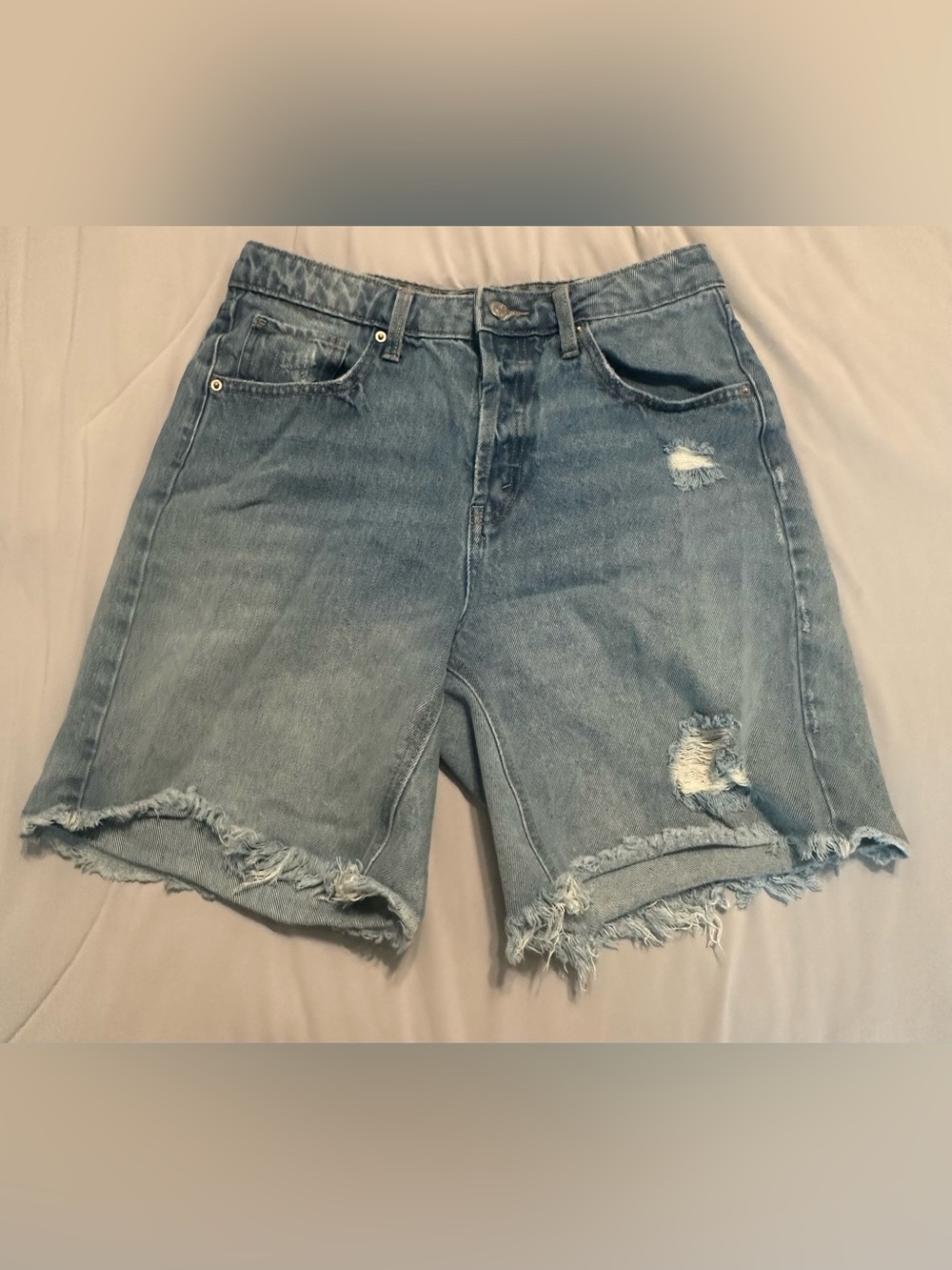 wild fable Light Wash Distressed Denim Shorts